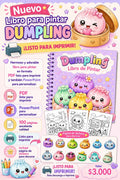 Libro para Pintar Dumpling | 100 páginas + PowerPoint editable + Stickers